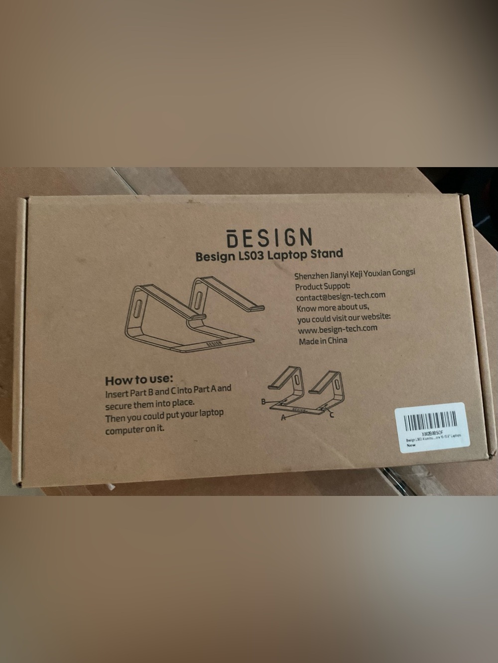 NWT LS03 Laptop Stand - Black Aluminum